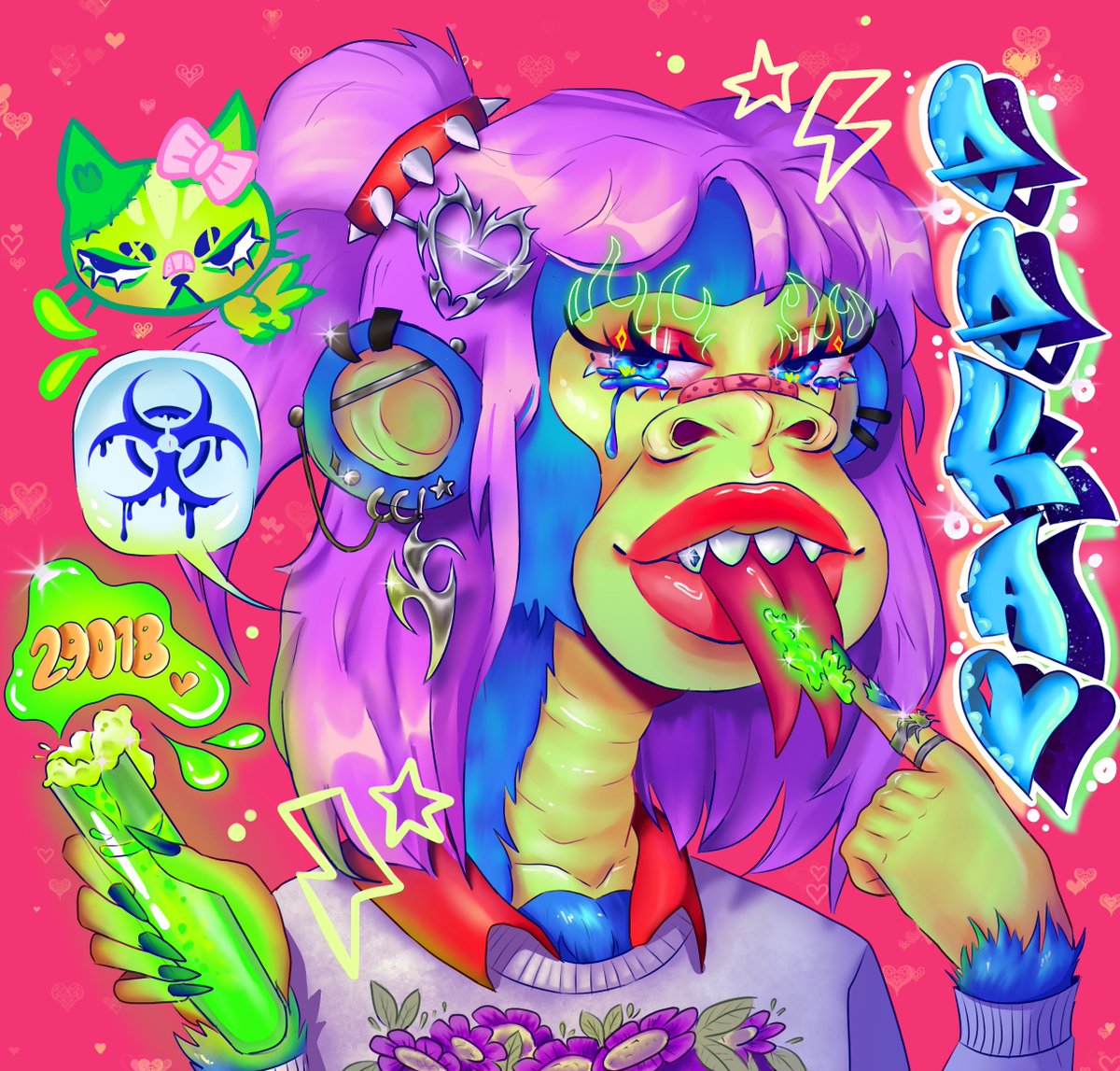 ARTERSOULs's tweet photo. Thankyou @GirlWhoShivers for the commission!! I LOVED giving Eeka an @artersoul styled makeover 😘
looking forward to doing more of these! <3

@BoredApeYC #NFTCommunity #NFTartist #NFT https://t.co/Jc2VYtoXaH