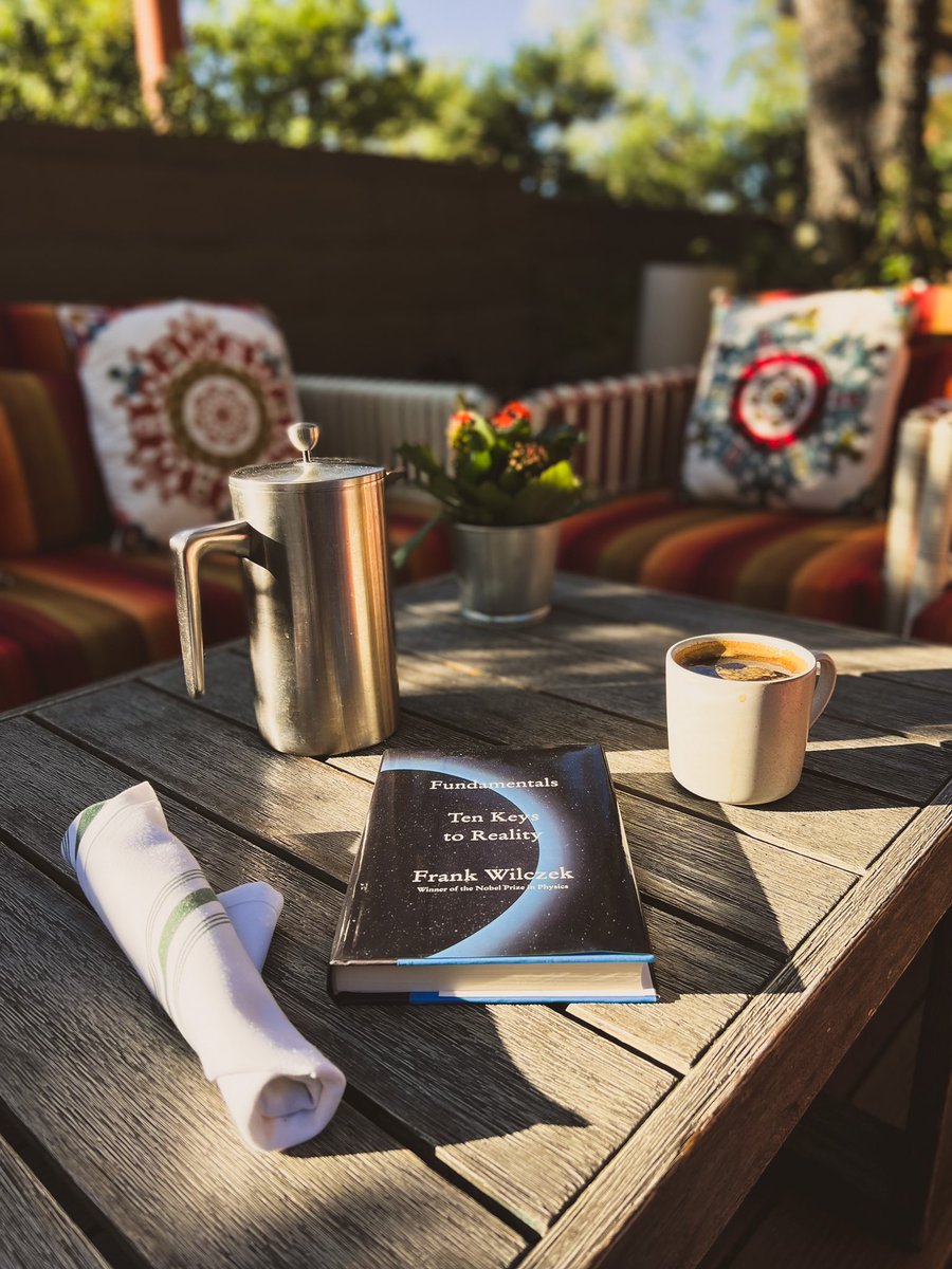 A Saturday spent reading is a beautiful thing. 

Fundementals Ten Keys to Reality by <a href="/FrankWilczek/">Frank Wilczek</a> is an accessible introduction to physics and understanding how we know what we know about the universe we inhabit.

Highly recommend.