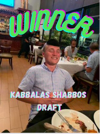 BarShulVorts's tweet photo. THE VOTES ARE IN AND THE CHEVRA HAS SPOKEN...
The Winner of the Kabbalas Shabbos Draft is @ZwebsVelt (Team 1) !!!!
We will be back later this week with a whole new draft- GET HYPED! https://t.co/otTUR1Mkwo