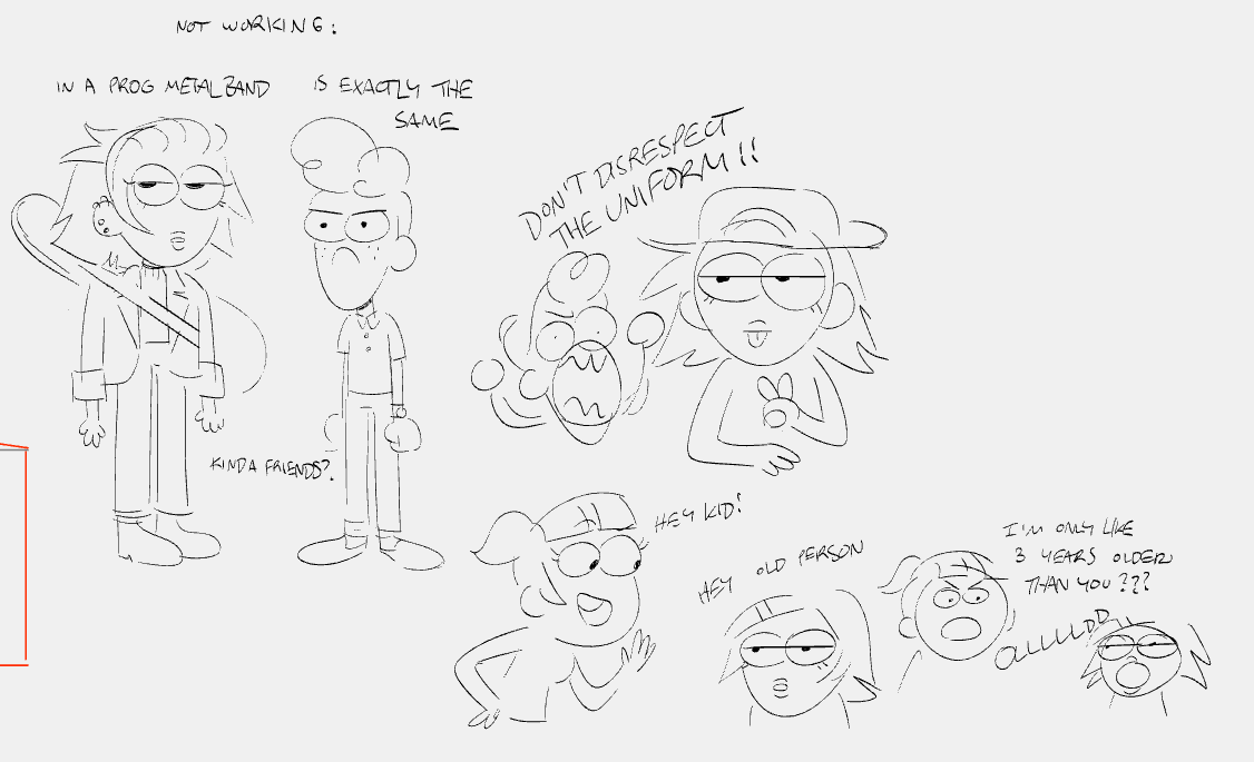 i also hope you guys like the clerk girl, for some reason i came up with a bit of lore for her? hahah?? she's in one of those "it's fun to antagonize you" friendships with clark lol