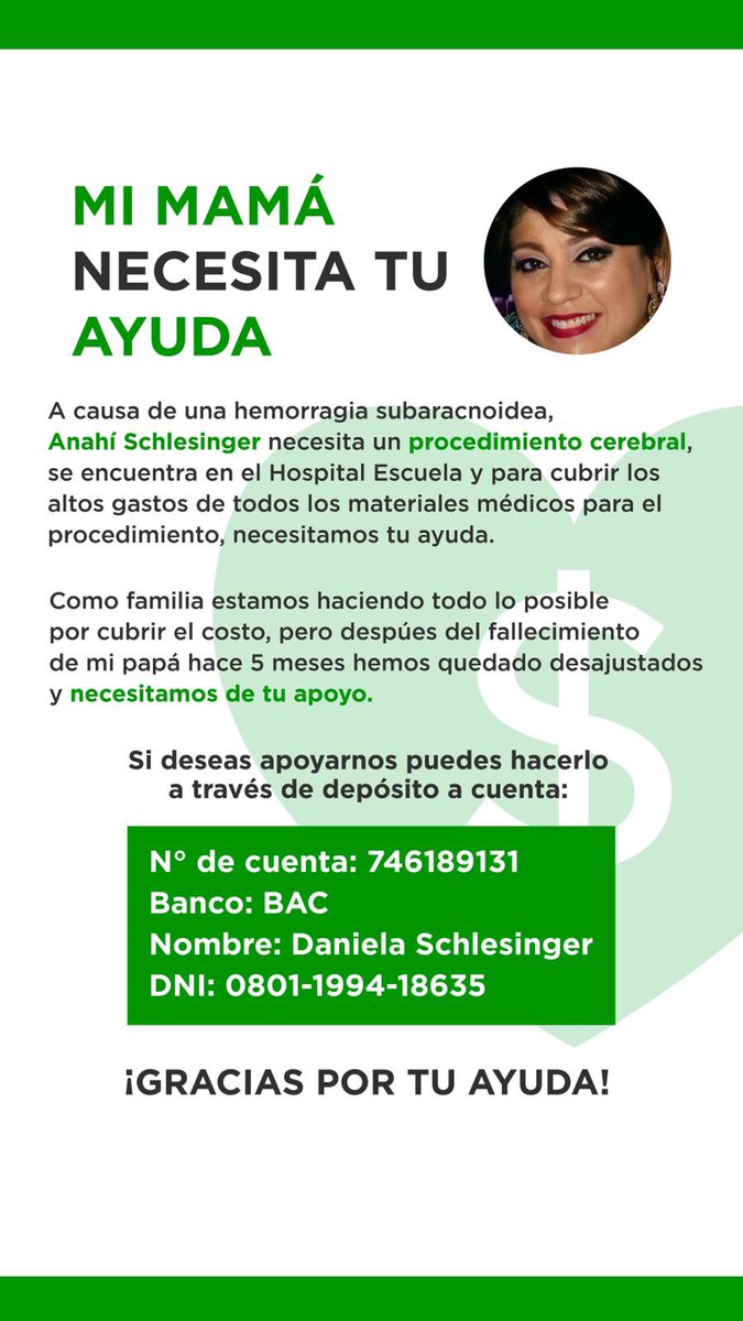Schl29's tweet photo. No tengo palabras, fuerzas ni cabeza para pensar o soportar más ya.😔💔 

Cada pequeña contribución suma, por favor ayúdenme a difundir, compartir y orar por mi mami y que todo salga bien.🥺🙏🏼 te amo mami https://t.co/FUnAMr7HSy
