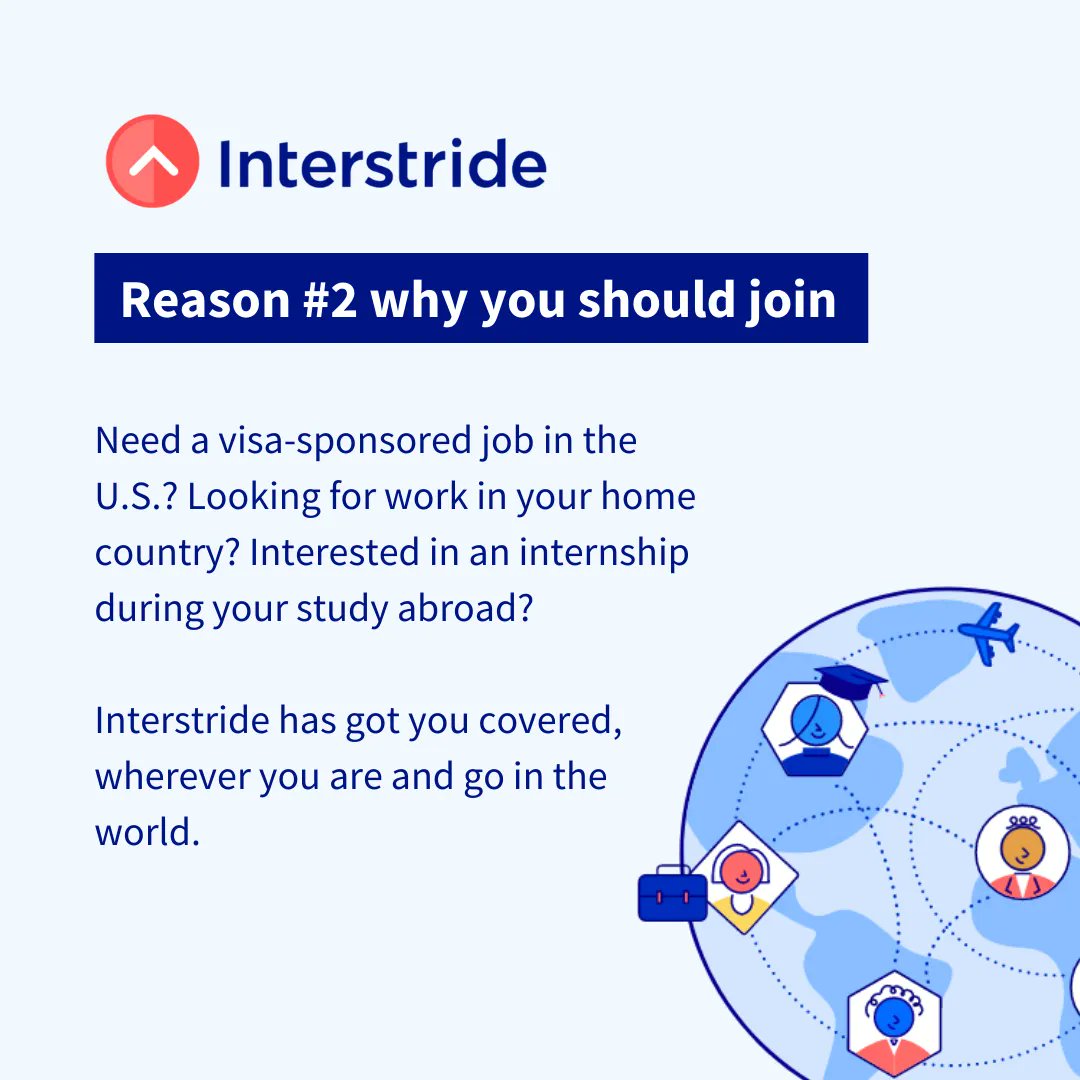 StanfordBEAM's tweet photo. Reasons why you should join Interstride to navigate the international student journey &amp; career search at https://t.co/0AL2QwgTH3 🤗 https://t.co/eBjlzpLm9B