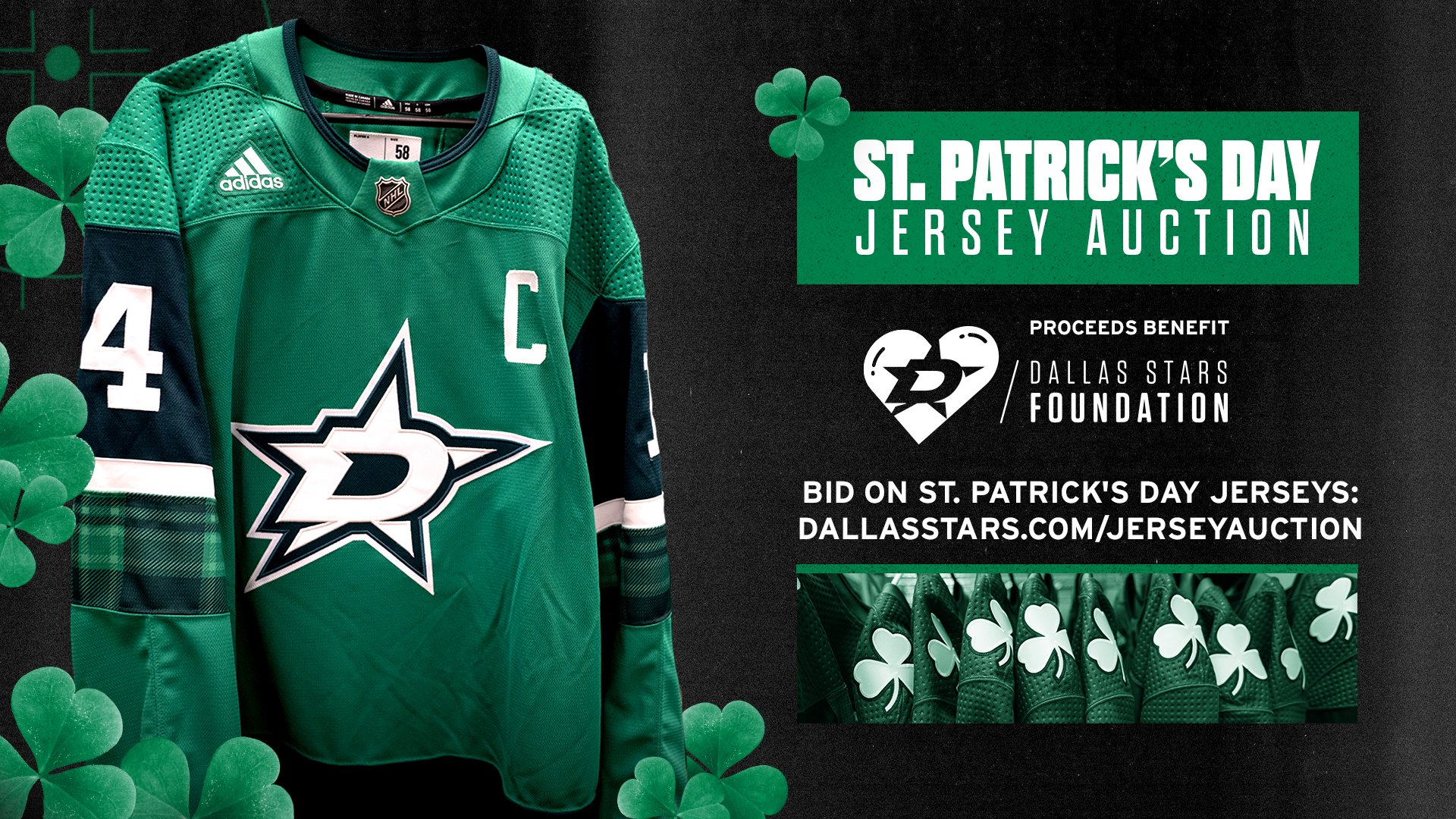Dallas stars st patrick's jersey sales