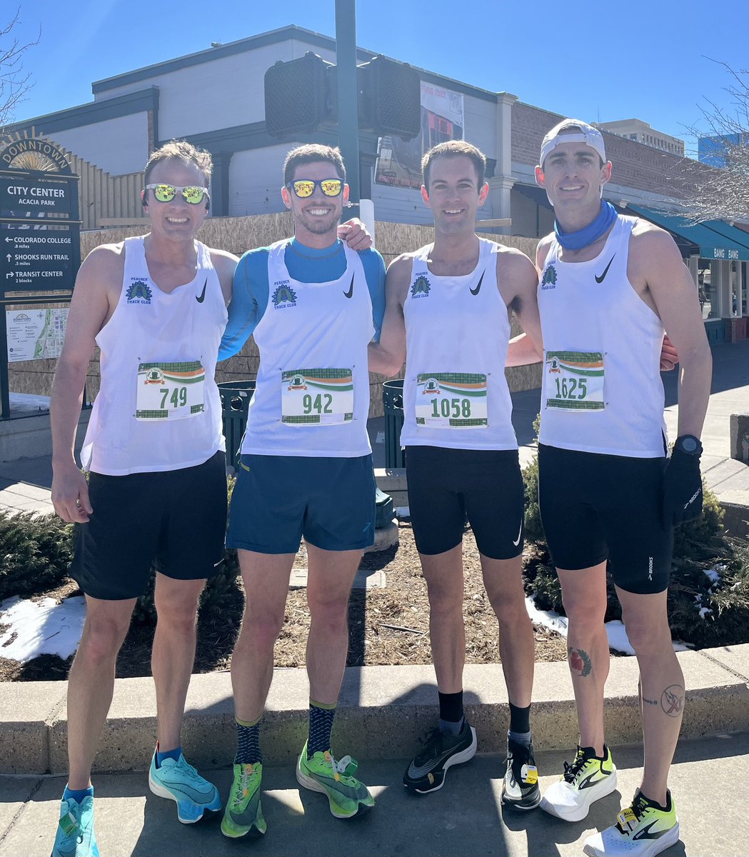 PeacockRunning's tweet photo. Great day for PTC with solid finishes across the board and @run_svg with the 🥇 W  - enjoy your weekend runs! #running #race #weekendfun #coloradorunners #runchat https://t.co/iAYcZfHBpl