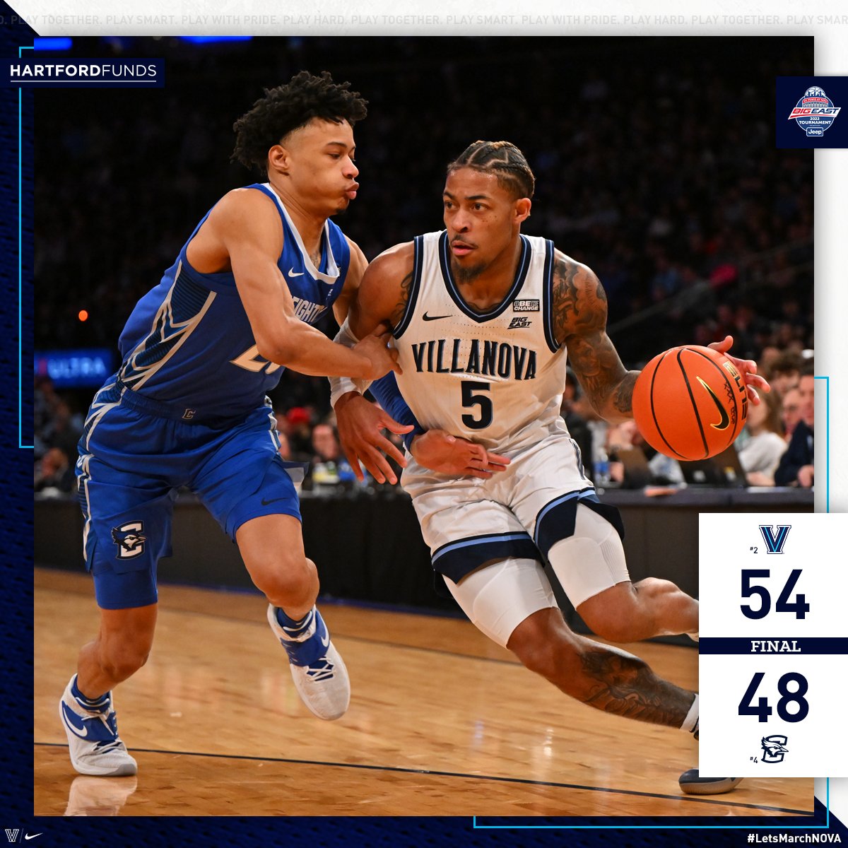 NovaMBB's tweet image. 'Cats WIN! 2022 #BEtourney Champs🏆

#LetsMarchNova