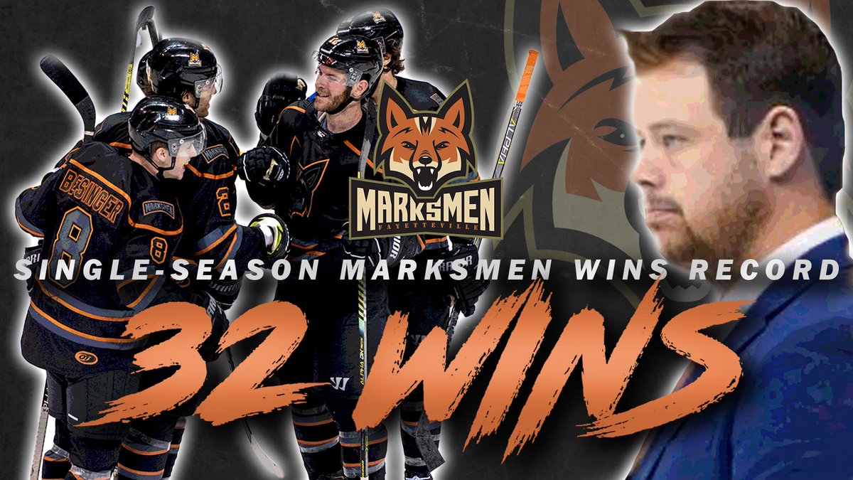 Marksmen_Hockey's tweet photo. A little history with tonight’s win!

#FearTheFox🦊 https://t.co/4eHnpsD8Bm