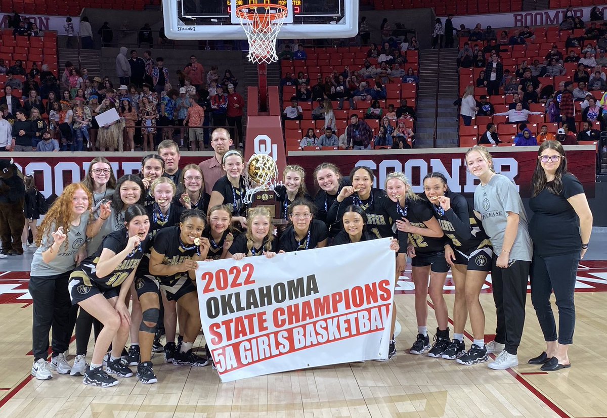 We are the CHAMPIONS....Lady Buffs win theClass 5A girls state basketball championship 53-49 over El Reno! #TheChaseGOLDEN  @AbovetheLine  <a href="/VYPEOK/">VYPE Oklahoma</a> <a href="/vypesportsguy/">Bill Huddleston</a> <a href="/McABuffaloes/">McAlester Athletics</a> <a href="/BuffsMcalester/">McAlester Buffs Basketball @BuffsBasketball</a> #okpreps