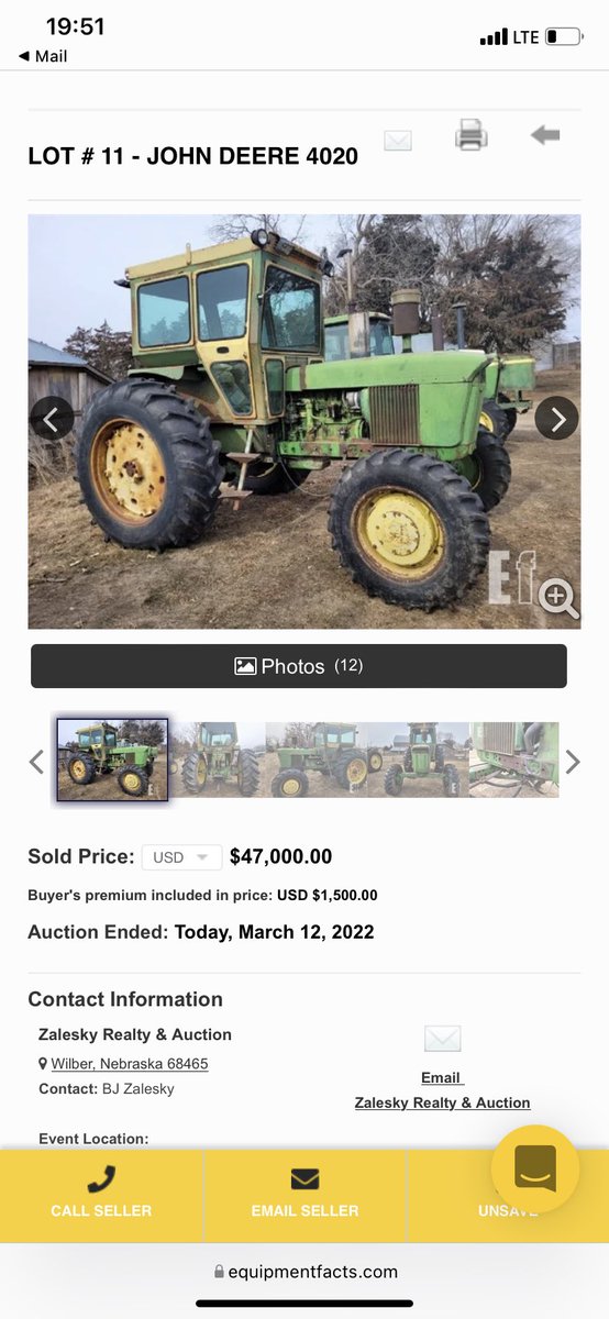 Sale by Crete, Ne.