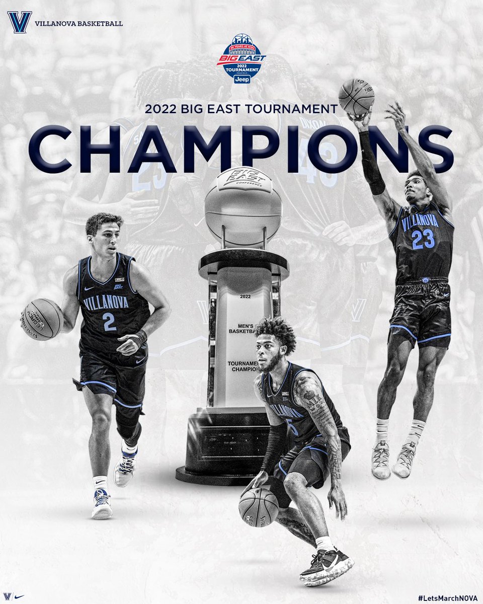 NovaMBB's tweet image. CHAMPIONS of the BIG EAST💪
#LetsMarchNova