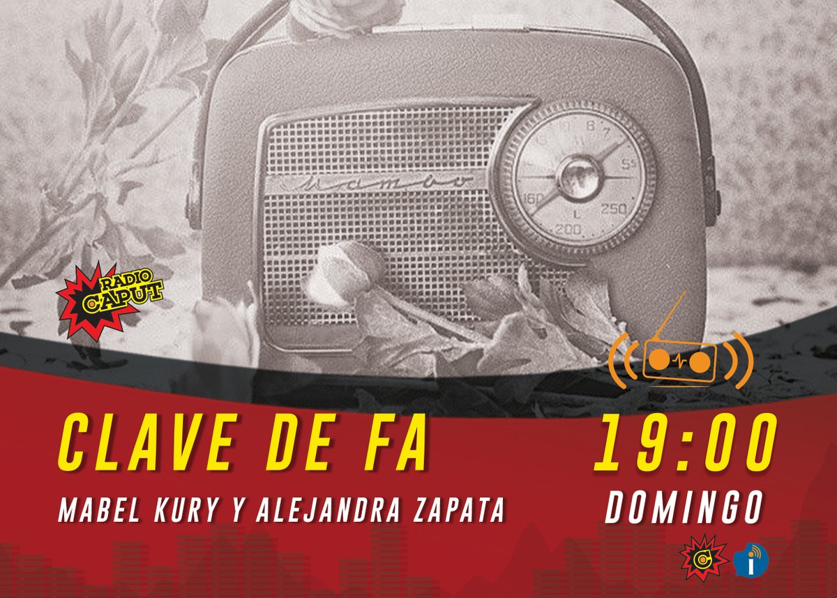 caputradio's tweet photo. 👉 #AHORA
➡️ Ya empieza Clave de Fa, con canciones, poesías e invitados de lujo por Radio Caput.
Escuchalo acá!
💥 https://t.co/b9pt0UJ2LS 👈
✅ #ClaveDeFa | Domingos 19hs
🎙️ Conducen: #MabelCury y #AlejandraZapata https://t.co/tLLiiFNWZC