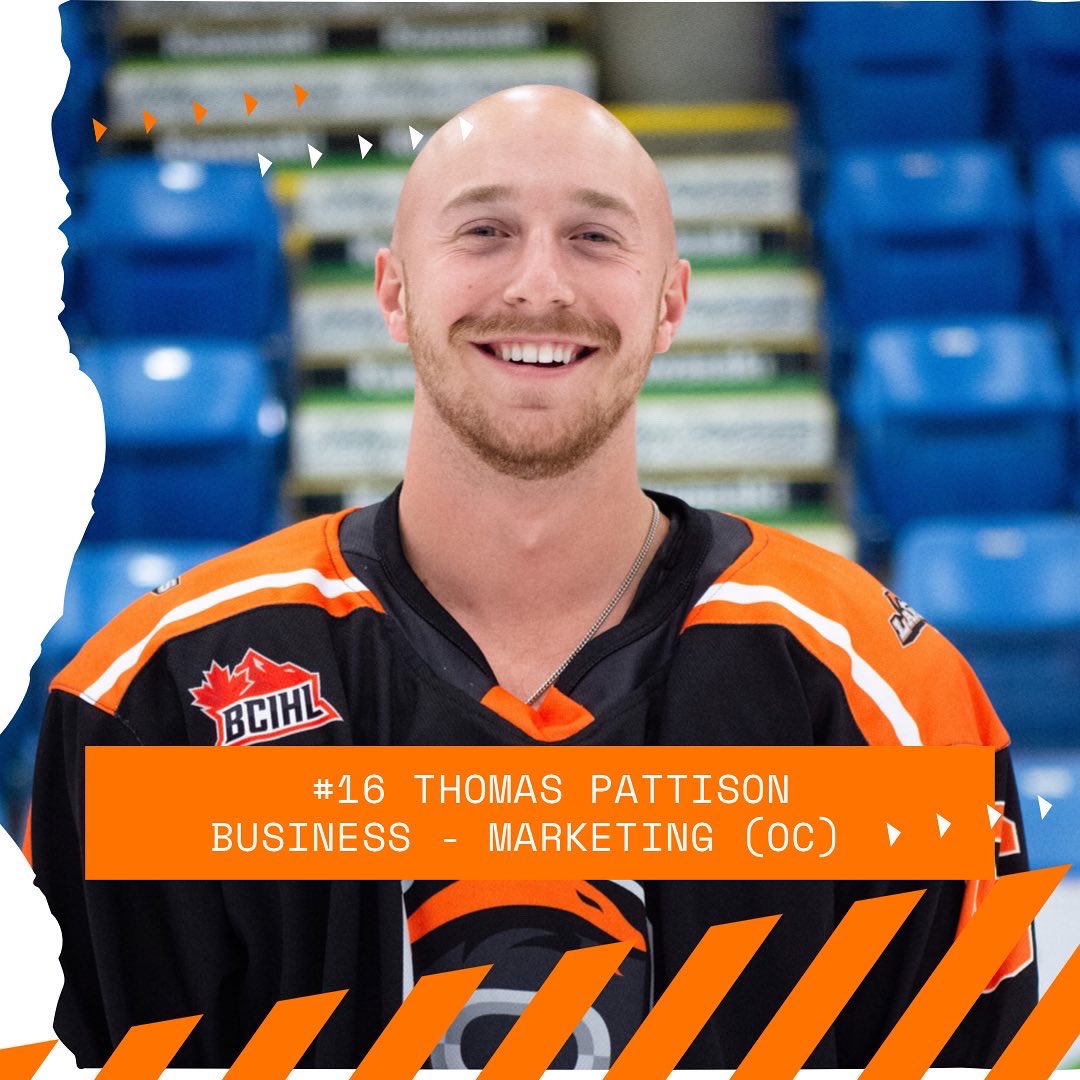 OkanaganLakers's tweet photo. Your Okanagan Lakers would like to take the opportunity to recognize our two graduating players. First up: 

#16 Thomas Pattison will graduate with a degree in Marketing from Okanagan College 

Congratulations Thomas! 

@bcihl 
@OkanaganCollege 

#welcometothelakeshow https://t.co/TCbzKqu83b