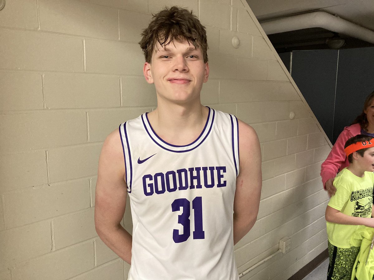 What a monster performance on the block from Goodhue Senior Dayne Wojcik. 25 points and 14 rebounds on 11 of 17 shooting with 3 of 4 foul shots made. 5 blocks too.

Unstoppable on the turn and his position on the block was fantastic.