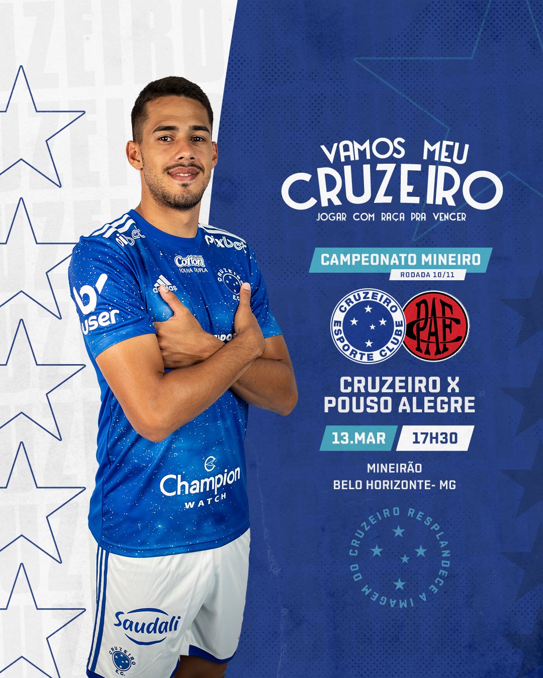 Cruzeiro Esporte Clube - Bom dia, Nação Azul! 🔵⚪🦊 #AMANHÃTEMCRUZEIRO e o  Mineirão será todo POPULAR mais uma vez! Os ingressos para a partida entre #Cruzeiro  x Vasco, continuam à venda hoje