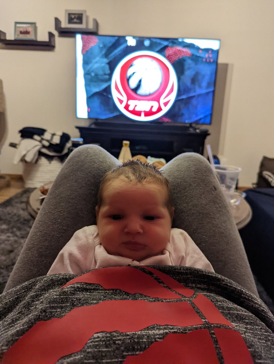 BSchu09's tweet photo. 12 days old, GO RAPS GO!!! #TangerineFanAngle https://t.co/rCeWM8rMAn