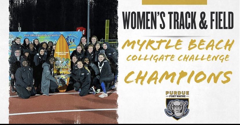 Lancer alum Brayden Langdon places 5th in 800 and team wins Myrtle Beach invite.