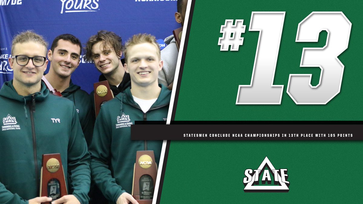 DeltaStateSWD's tweet photo. Great time in North Carolina! Finished the championships in 13th place! Thank you for all your support!

#WhereChampionsPlay🏊‍♂️ https://t.co/Y5fMPRRZgn