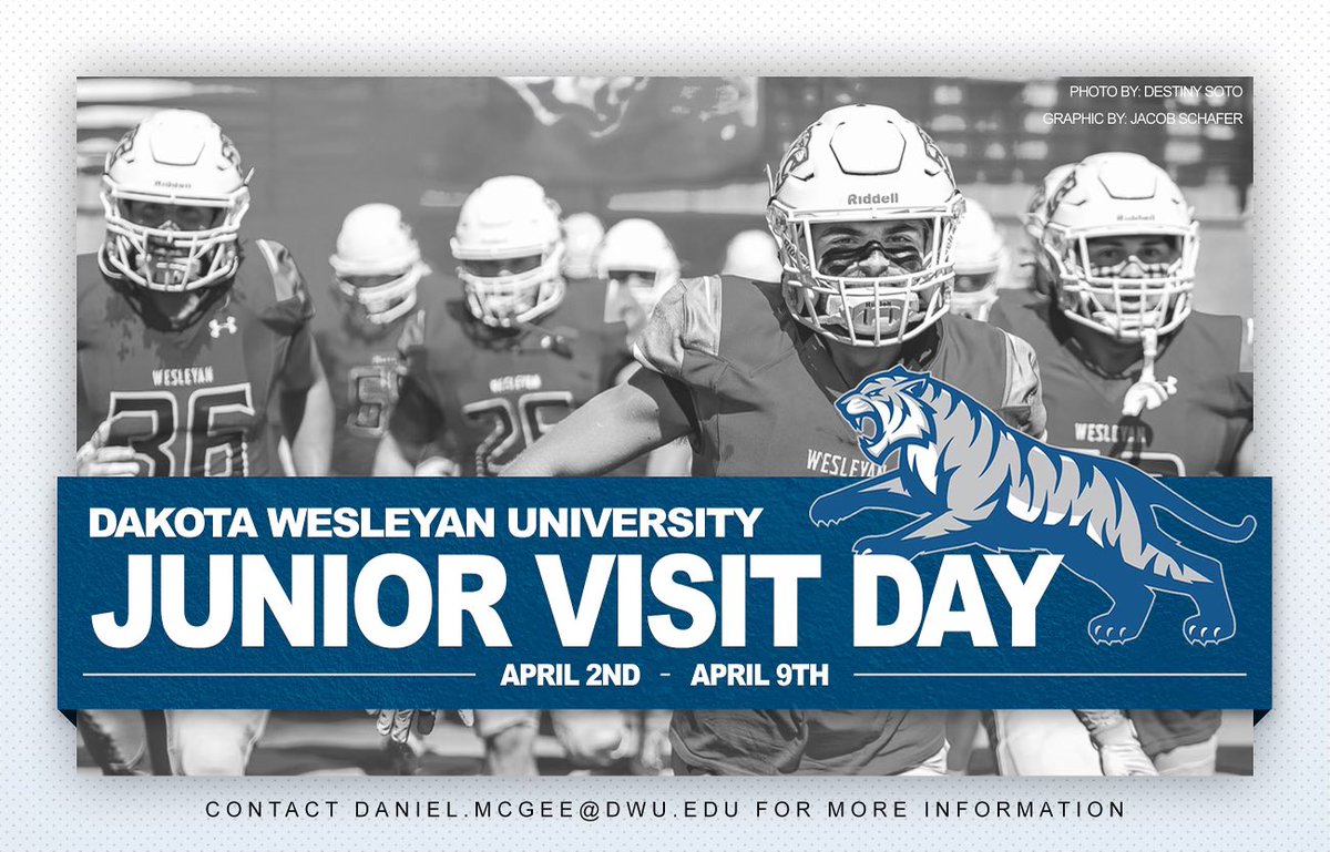 Thank you @CoachMcGeeDWU for the junior day invite. Looking forward to coming out!