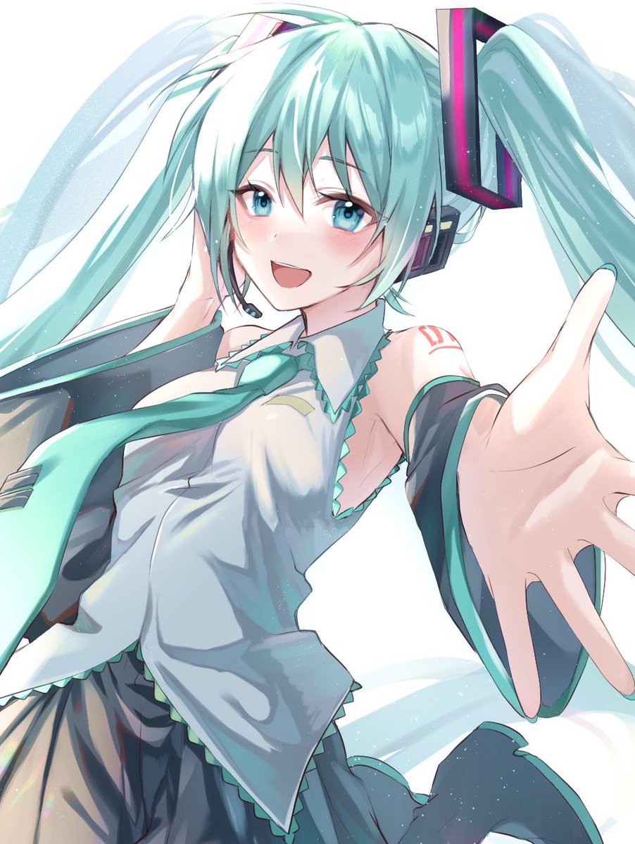 初音ミク「#初音ミク #Miku
 反応が悪かったのでトリミングして再掲してみます...�」|kiharu/きはるのイラスト