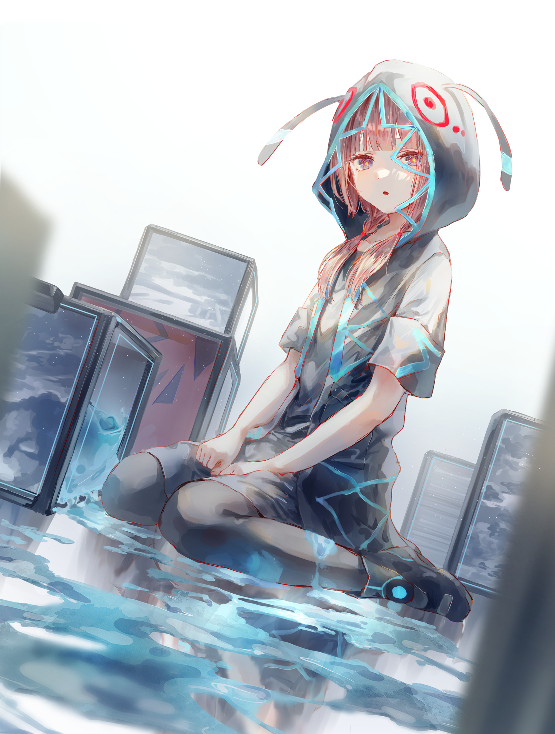 白下ひな 直筆 イラスト 油絵 美少女 キャンバス 絵画