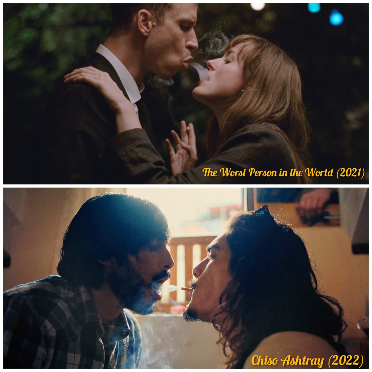 REDDEVILGEEK1's tweet photo. Cinematic Parallels
Chiso Ashtray x The Worst Person In the World.
.
.
Holi ko Bholi.
#moviegeek #ChisoAshtray #TheWorstPersonintheWorld #divyadev #shristishrestha https://t.co/IHhDVN8cc1