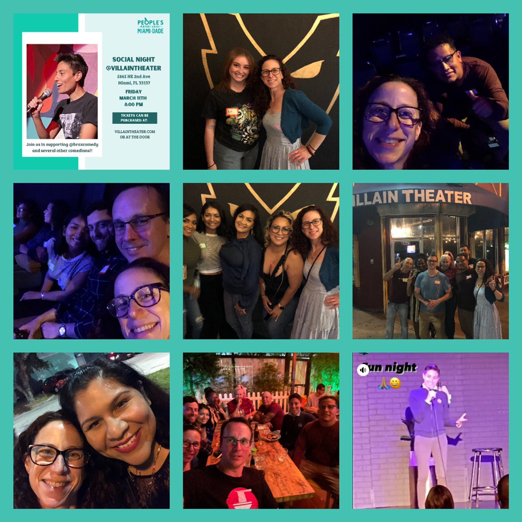 305Progressives's tweet photo. We had a blast last night supporting our favorite local progressive comedian &amp; friend @braxcomedy at Villain Theater! Also feasted on late night sushi &amp; sake @moshinoshi  
Laughs &amp; politics to help sooth the soul. 💙🎭🍱
#supportlocalcomedy
#PPC305 https://t.co/HV6HHlthWv