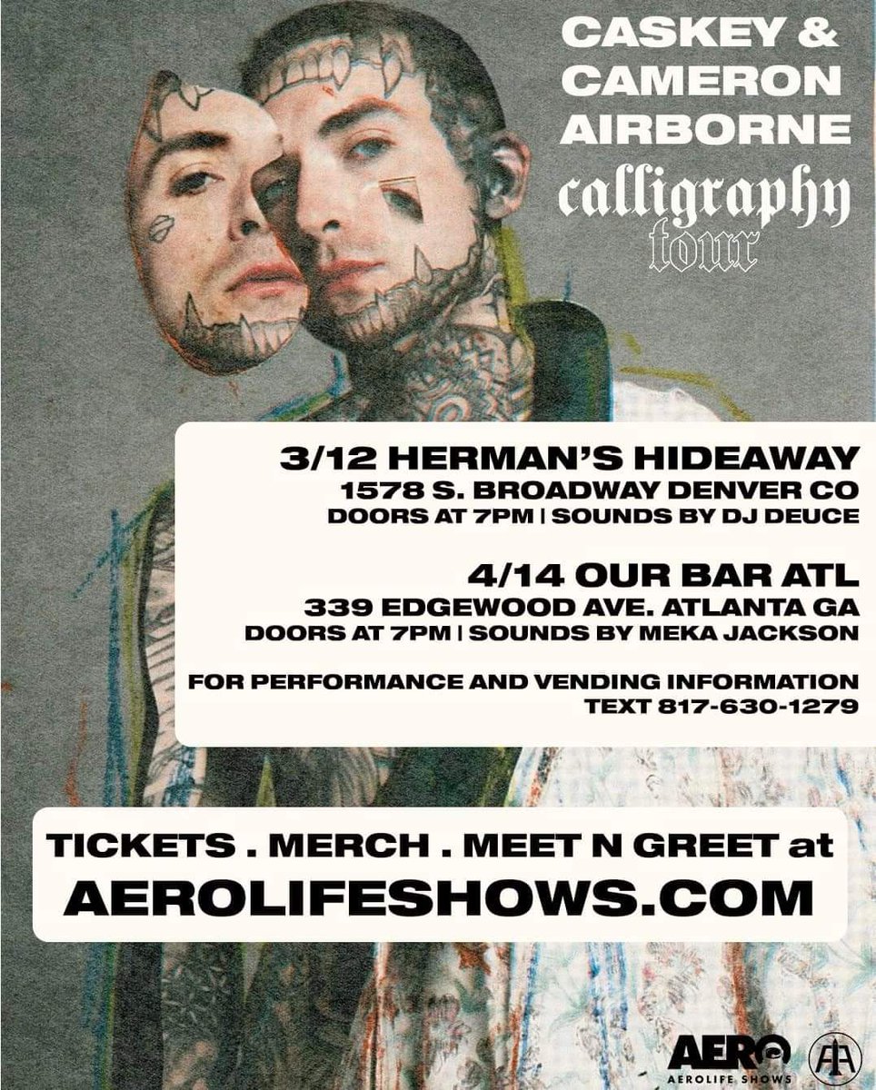 hermansdenver's tweet image. Tonight!!
#CalligraphyTour

Aerolife Shows &amp;amp; Bobby's World Presents:
#Caskey 
#CameronAirborne 
#LilTexxan

Doors at 7pm!

#Denver #colorado #milehighcity #concert #liveperformance #venue #HermansHideaway