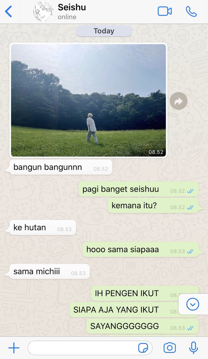 sxanemi's tweet photo. #seisen / #inusen two tweets au 

selamat hari minggu https://t.co/AmHc7QL2RC