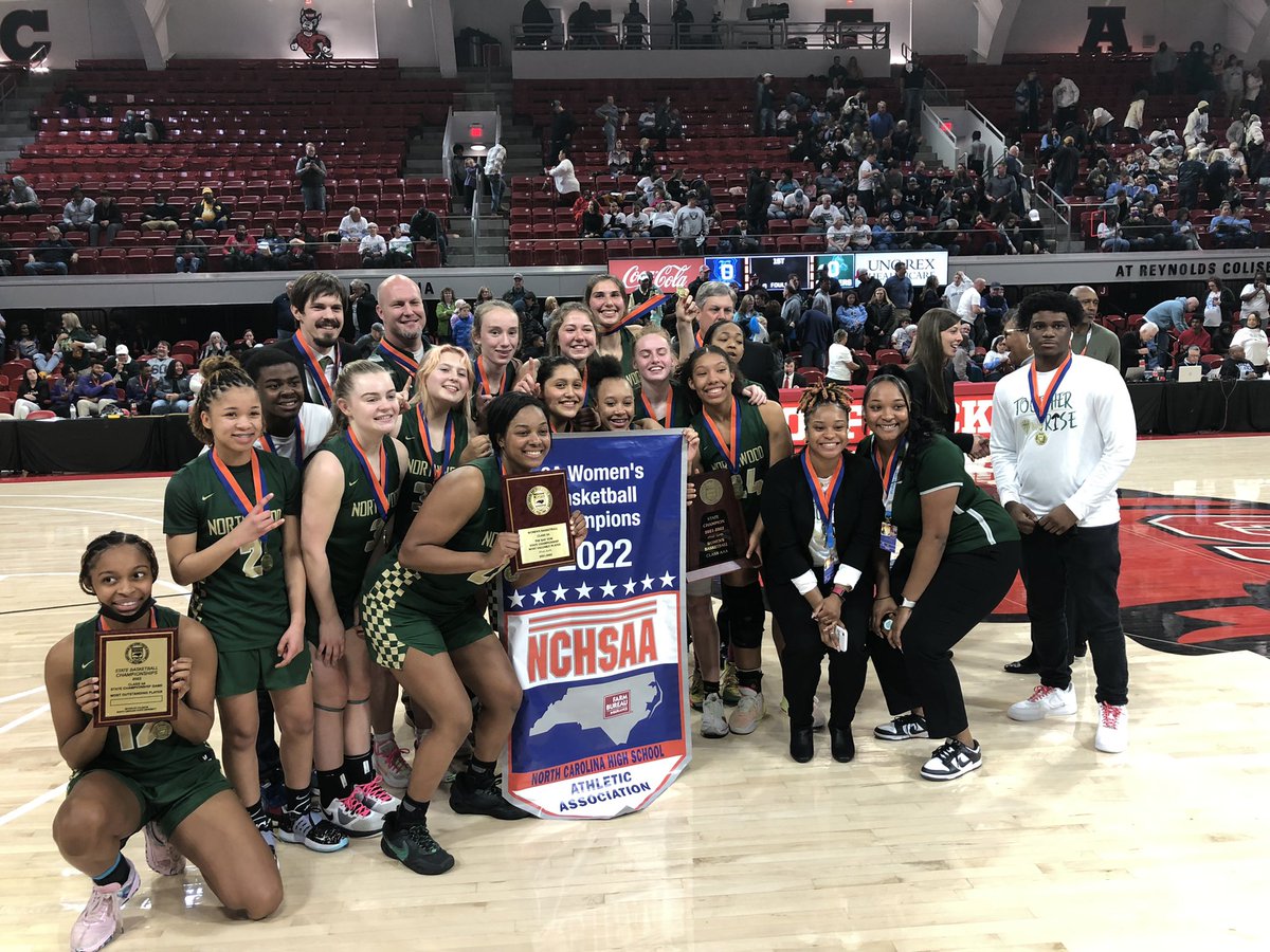 ChargerAthletes's tweet photo. They did it!!! First team state championship in school history @NHSChargers @NorthwoodNut @ladychargersbb @ChathamNRSports @ChathamNCSports https://t.co/wRorUBiPWe