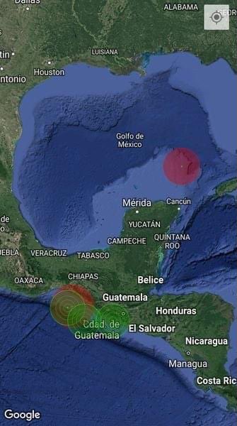 PCivilCancun's tweet photo. Se registró un sismo de 4.6 grados Richter a 252 kilómetros al norte de #Holbox, a una profundidad de 13.04 kilómetros en el Golfo de México. Se informa a la ciudadanía que no hubo afectaciones para el norte de Quintana Roo y tampoco representa riesgo para nuestro municipio. 
⬇️ https://t.co/iBcoaxMNYN