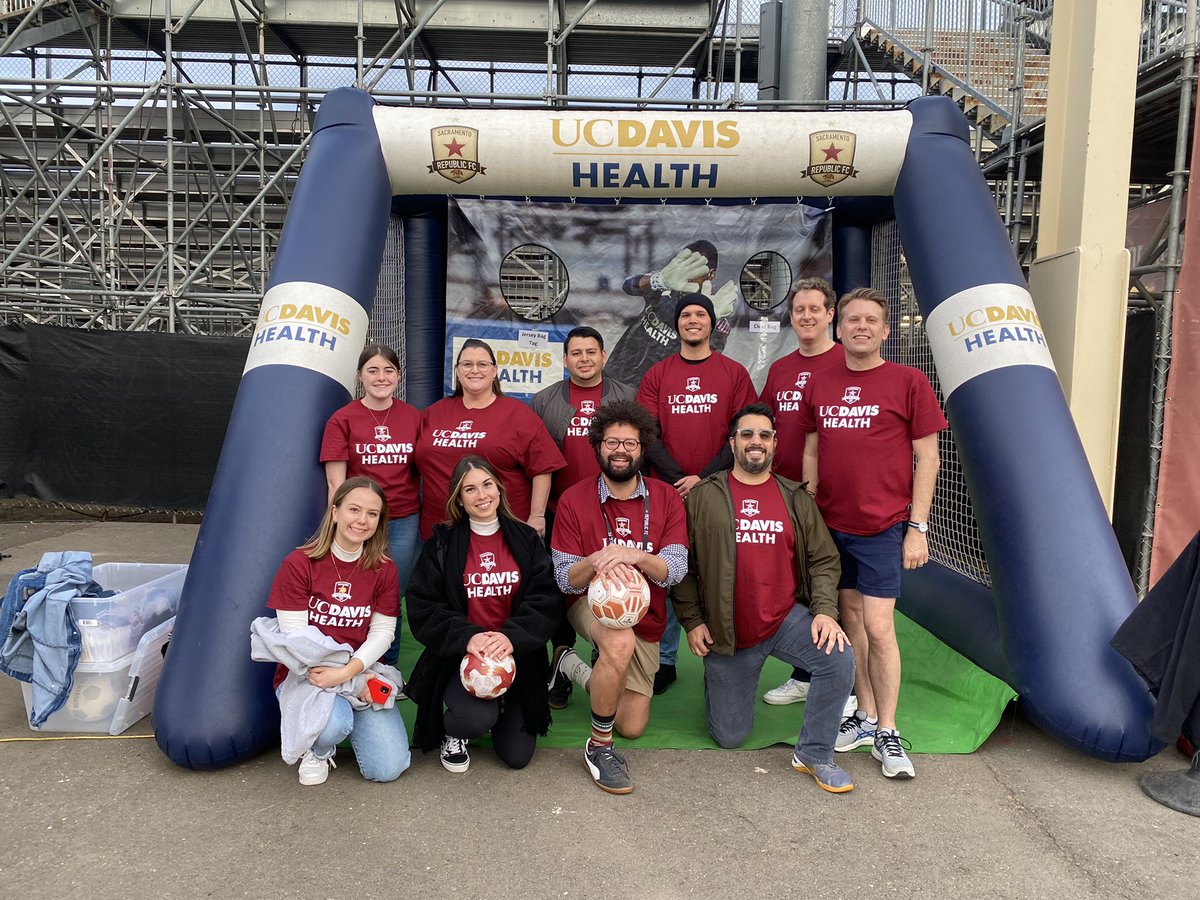 UCDavisHealth's tweet photo. Come see us at the @SacRepublicFC game! Find our booth and kick the ball to win a prize! #indomitablepartner ⚽️ https://t.co/4DZdzIApAA