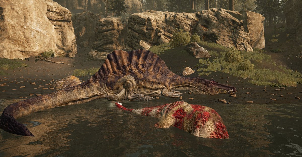 MommaCAT_Raven's tweet photo. https://t.co/BBhDwsXaur

Path of Titans - Walking with Dinosaurs Realism

A failed attempt at impressing a Female Spinosaurus and a thief who spoiled a Male Spinosaurus's chances at courting. https://t.co/C1o8480VQq