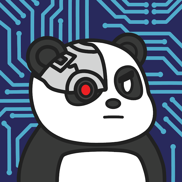 never owned a 1/1 in a pfp collection... bought some <a href="/frenlypandas/">Frenly Pandas 🐼</a> for 0.005 earlier and then came back around with the high volume and saw this CLEAN cyborg panda. 👀🔥

so yes, i bought this gorgeous panda. wouldnt u?

NFA. DYOR. 🙄