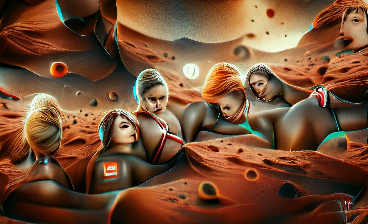 dieGemmer's tweet photo. Evolution - Ladies of Mars - made with @get_starryai - Realistic modelling https://t.co/bcSJ419MXa