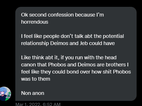 MadCombatConf2's tweet photo. Hmmmmm. Ships.
Confession 91. https://t.co/79goOZqjGj