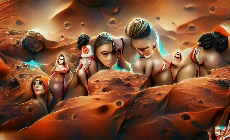 dieGemmer's tweet photo. Evolution - Ladies of Mars - made with @get_starryai - Art Modelling https://t.co/RIsFP2bApV
