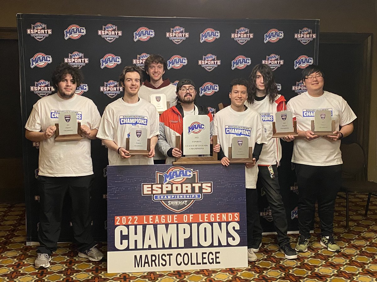 League of Legends is bringing home some hardware 🏆 Thank you <a href="/MAACEsports/">MAAC Esports</a> for an awesome championship! <a href="/Marist_Esports/">Marist Esports</a>