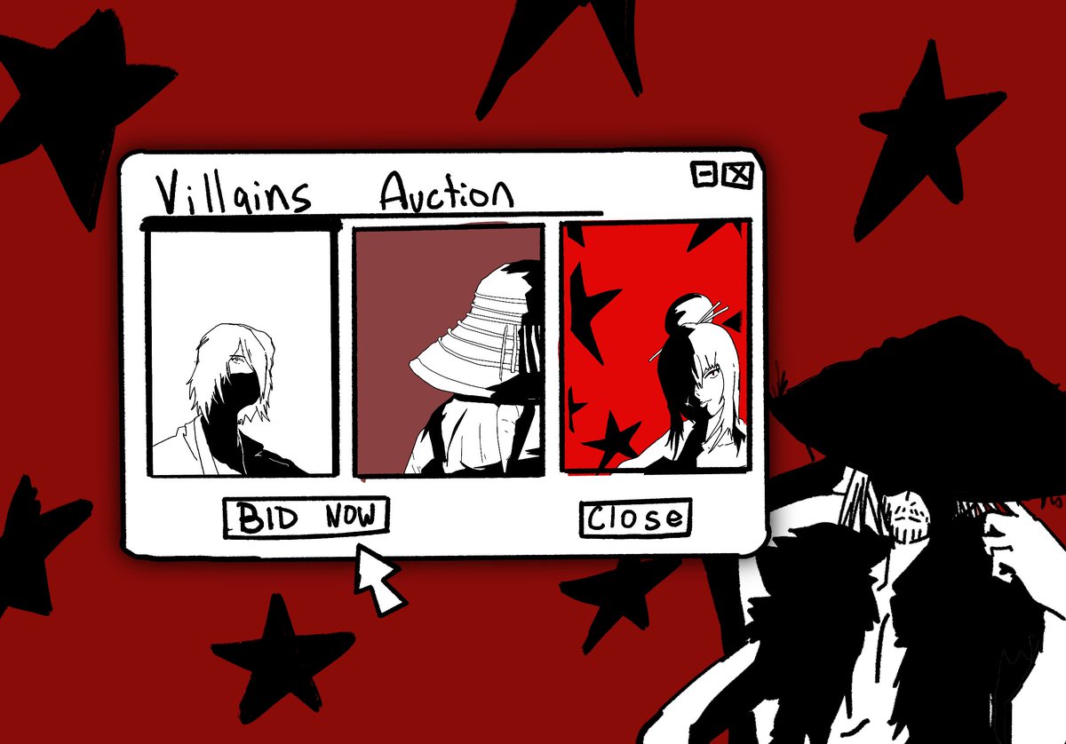 𝗗𝗥𝗢𝗣 𝗜𝗦 𝗡𝗢𝗪 𝗟𝗜𝗩𝗘! ☠️
[ Sorry for the delay ]

23h Auctions for the latest Villains are now up and running. 

#10,11,12 of the Numbers. 

Place your bid here:
↳ exchange.art/auctions/all?f…