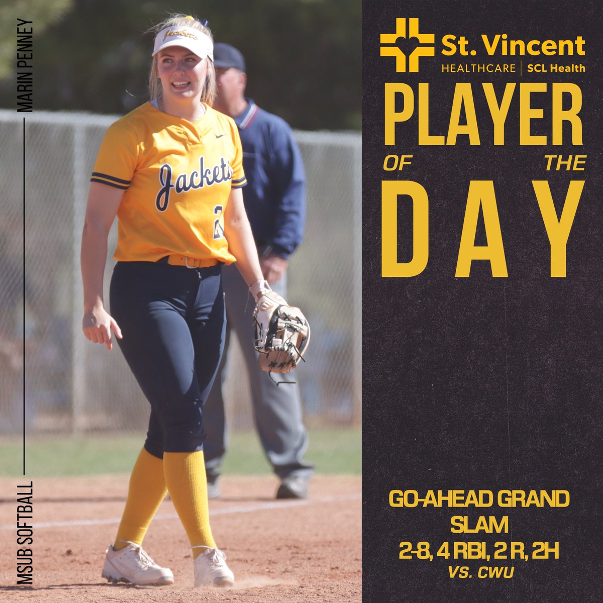 MSUBSoftball's tweet photo. Our eight-run comeback in the seventh inning highlighted an exciting doubleheader against Central Washington!

#GoJackets | #GNACSB
https://t.co/VzlghKqa38 https://t.co/5PlQbNH7XU