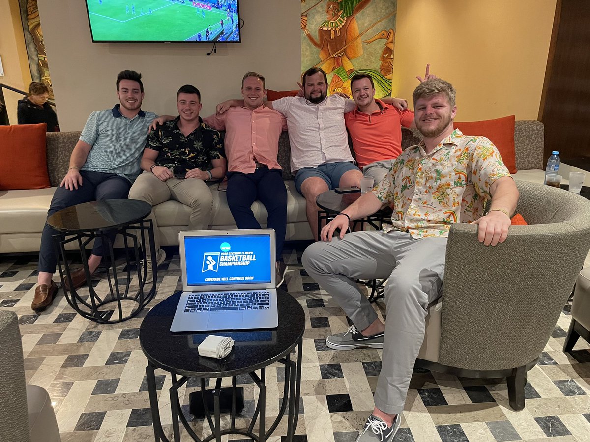 sam_roble1's tweet photo. From Playa - Beach, Cancún to the @SanfordPentagon, @trevorgibson_ and the boys are always ready to support @AugieMBB! Lets keep this train rolling! https://t.co/hRlEuue2aY