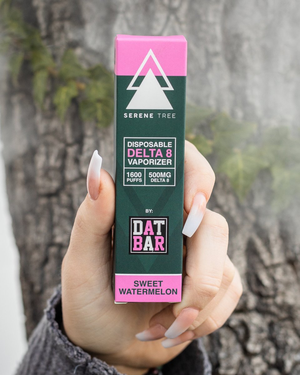 SereneTreeCBD's tweet photo. Serene Tree and Dat Bar present... the ultimate Delta-8 disposable, in sweet watermelon! What flavors would you like to see us do next?!
#serenetree #delta8 #disposable #hemp #datbar https://t.co/ptLSUO4AwS