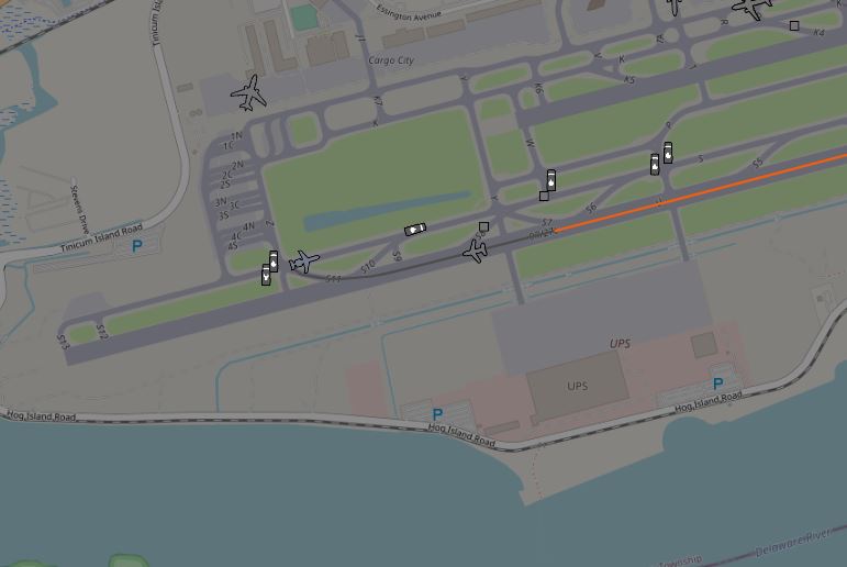 Ma108Reports's tweet photo. Great work, glad it was a non-event.  (Route and overview of the emergency response.) #Bluestreak #KPHL #KPWM https://t.co/flLmqOnBct