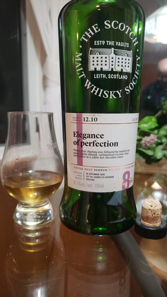 Bottle kill, <a href="/SMWSCanada/">SMWS Canada 🥃</a> 12.10 Elegance of Perfection, a delicious dram for a short night!  Don't forget to Spring forward tonight.