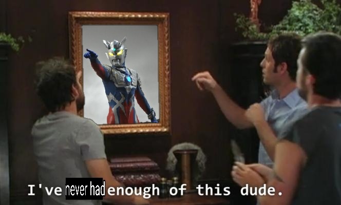 shittytokusatsu's tweet photo. Ultraman zero my beloved https://t.co/IySGvsWAaf