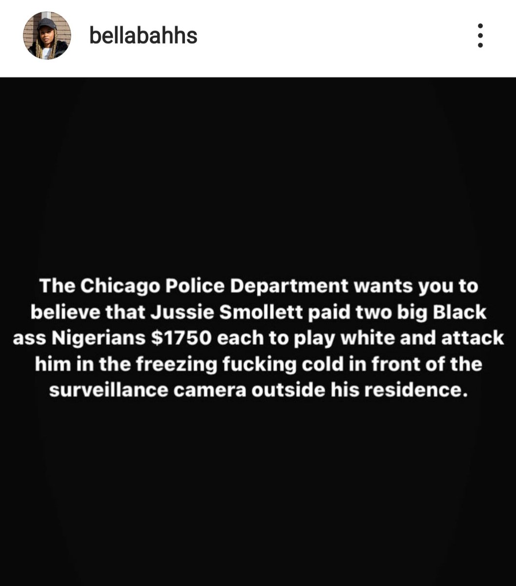 CocoWiggy's tweet photo. Critical thinking is lost for a lot of you 🤷🏾‍♀️

#JussieSmollet #FREEJUSSIE #CookCounty #CookCountyjail #JudgeJamesLinn #DanWebb #KimFoxx https://t.co/46PR9p4hUN