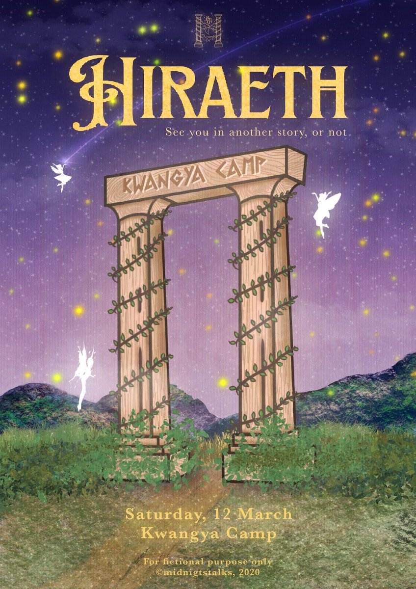 lightinyours's tweet photo. It’s the 𝒆𝒏𝒅 of our journey. Remember those as 𝒈𝒐𝒐𝒅 𝒎𝒆𝒎𝒐𝒓𝒊𝒆𝒔.

                     𝐇  𝐈  𝐑  𝐀  𝐄  𝐓  𝐇

#HiraethOverKwangya
#RoadToHiraeth https://t.co/JvECjTBc3c