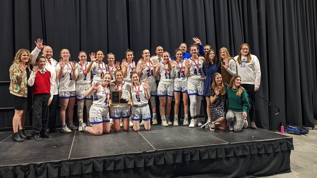 wyopreps's tweet photo. Congratulations to the 3A Girls BB State Champions in 2022 - the Douglas Bearcats. That's officially 4 in a row and 12th in school history. #wyopreps #StateChamps https://t.co/3rK9lkwboC