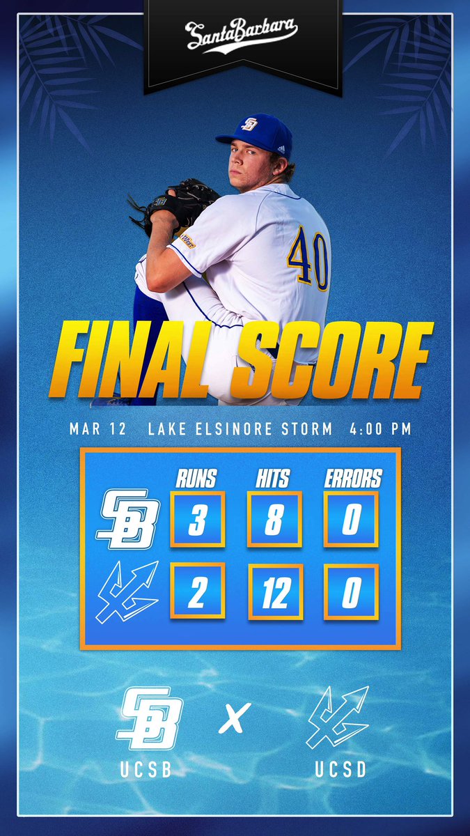 UCSB_Baseball's tweet photo. The Chos sweep the series against the Tritons keeping our winning streak of 5 games! Come out and cheer on your Gauchos this Friday at Caesar Uyesaka! 

#GoChos https://t.co/mjIybXignB