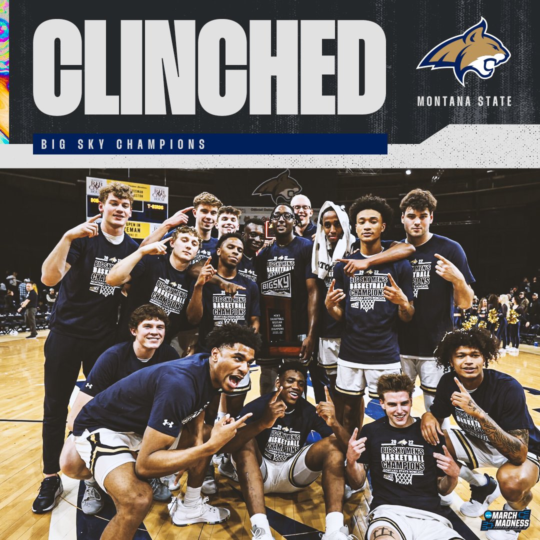 BOBCATS ARE GOING TO THE DANCE! 👏

<a href="/MSUBobcatsMBB/">Montana State Men’s Basketball</a> wins the Big Sky Championship!