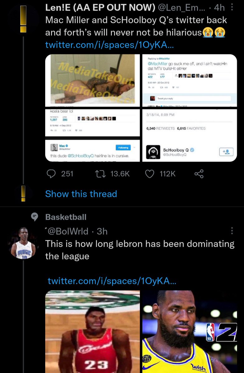 what are these bot ass tweets promoting this space on my tl