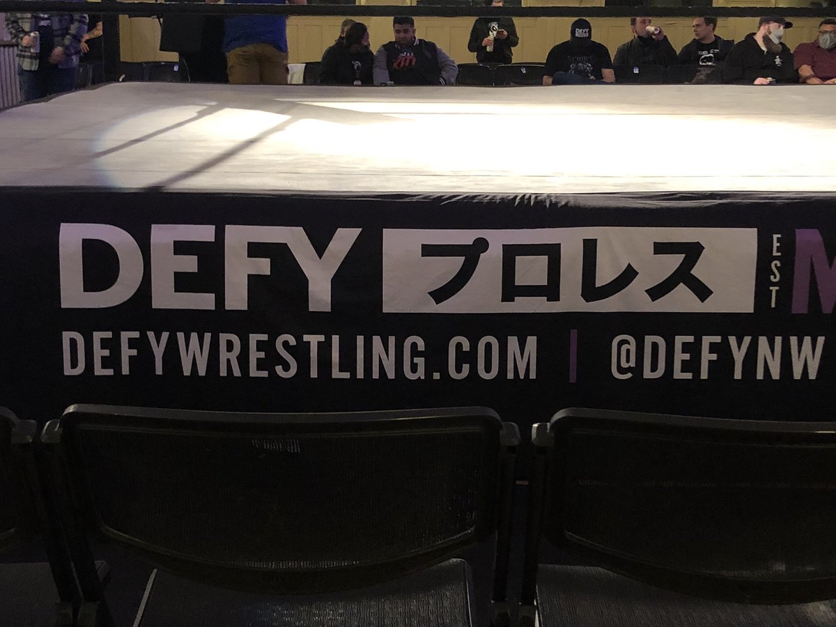 About to attend my last @defyNW show. Such an awesome company. Gonna miss it. Thank you Defy for all the great wrestling memories. Nothing like a Defy show! #Defy #DefyWrestling #DefyDefyantNights #MovingtoTexas